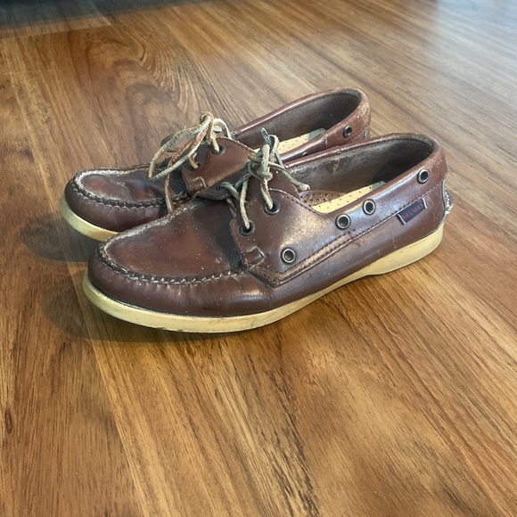 Vintage Sebago dockside’s boat shoes tie up retro sperrys womens dockside sebago - Picture 9 of 12